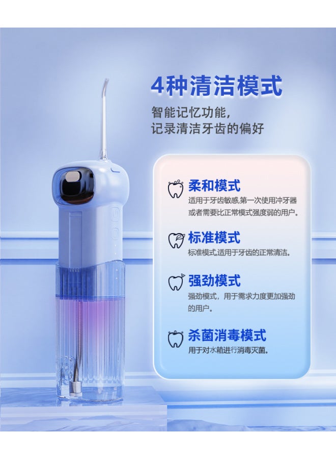 Oem Retractable Sterilizing Oral Irrigator, Portable Desktop Device, Pulse-type, Home Use, Orthodontic-specific, Rechargeable Model