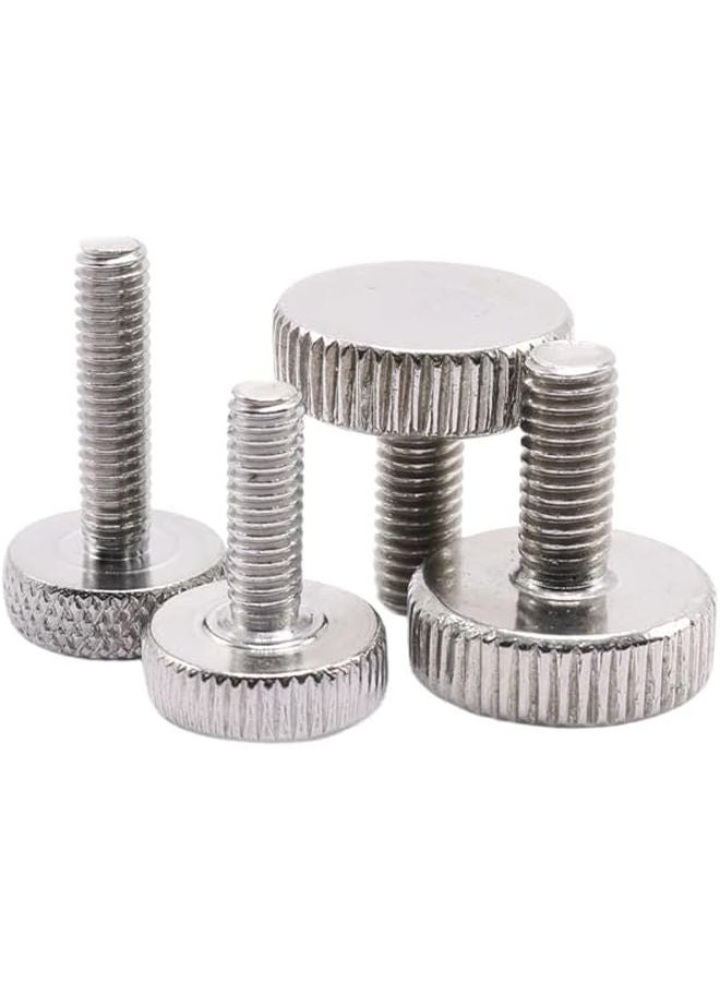 M8 X 1 25 X 30mm 304 Stainless Steel Knurled Flat Head Screws For Heavy Duty Applications - Image 2