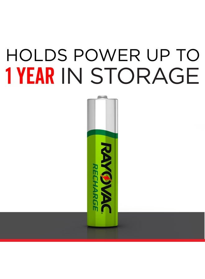 Rayovac Rechargeable AAA Batteries, Rechargeable Triple A Batteries (4 Count) - Image 4