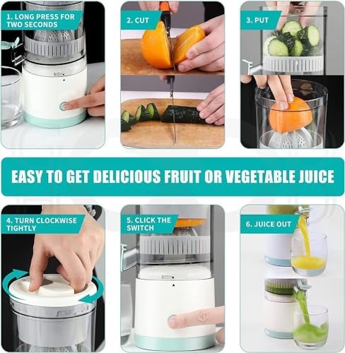 Drumstone Electric Citrus Juicer Machine with Press Button, Orange Lemon Juicer Squeezer, Professional Juice Extractor for Home Kitchen, Fast Efficient Fruit Juicing Appliance - Image 3