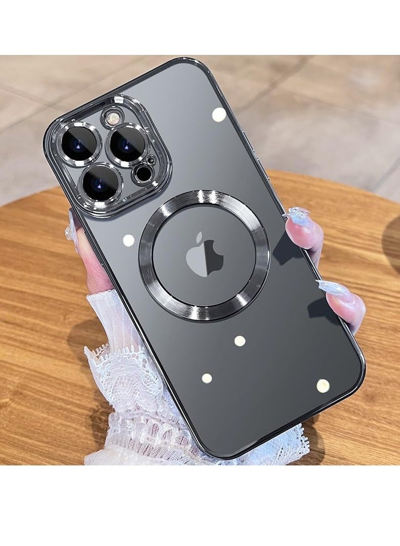 ELTRAZONE iPhone 15 Pro Case with Integrated Camera Lens Protection [TOP N56 Magnets] [Military Grade Drop Protection] for Magsafe Women Men iPhone 15 Pro Cover Case 6.1" Blue Titanium - Image 1