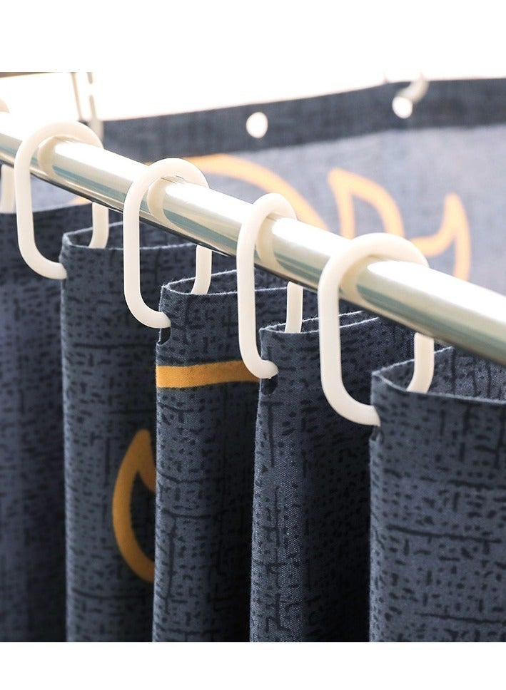 Bluejw Bed Canopy Tents Curtain Blackout Single Bed Tent Student Shading Cloth Canopy Dormitory Mosquito Net Sleep Privacy Protection with Frame for Children Bedroom With Grey and White Pattern - Image 5