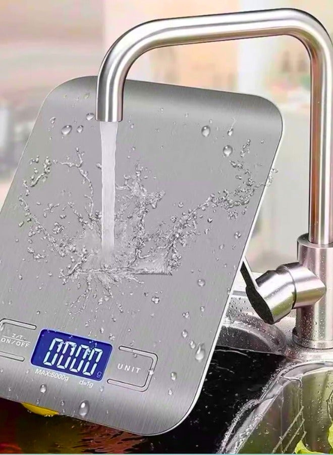 Chase Up Kitchen Scale – 10kg Food & Weighing Scale with LCD Display, Gram & Ounce Units, High Accuracy, Touch Buttons, Battery Powered – Slim Design for Cooking & Baking - Image 2