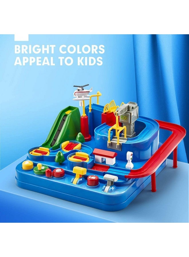 BELOXY Car Race Tracks for Boys Car Adventure Toys for 3+ Year Old Boys Girls, City Rescue Preschool Educational Toy Vehicle Puzzle Car Track Playsets for Toddlers - Image 4