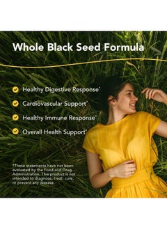 North American Herb & Spice Black Seed Plus - 90 Vegi Capsules - Mediterranean Black Seed & Cumin Spice Complex - Heart Health, Immune & Digestive Support - 45 Servings  - Image 2