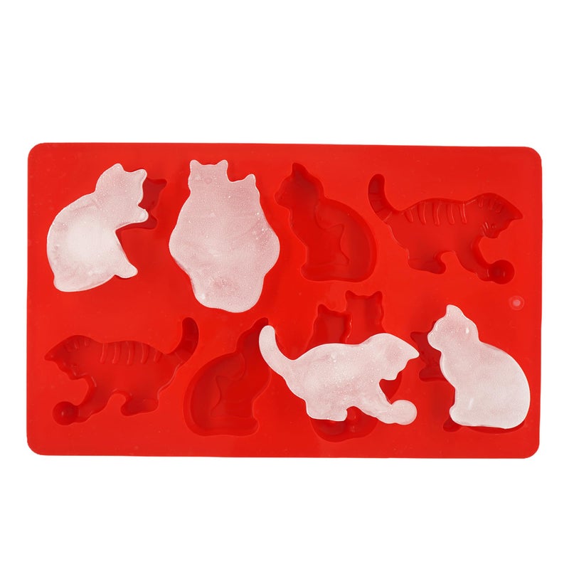 Cat Shaped Silicone Ice Cube Molds and Tray Jelly Biscuits Candy Making Gelatin Setting Chocolate Molds