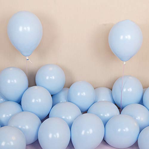 Brontothere Pastel Blue Balloons 12 inch 50pcs Latex Party Balloons Baby Shower Helium Balloons Blue Birthday Balloon - Image 1