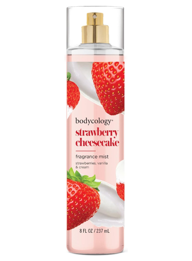 باديكولوجي رذاذ الجسم المعطر طويل الأمد كعكة الجبن بالفراولة 8 أونصات سائلة