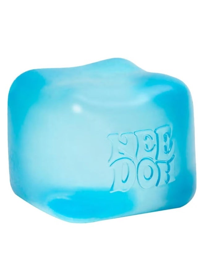 سكايلينغ Schylling NeeDoh Nice Cube - لعبة الضغط الحسية مع إسفنجة صلبة للغاية - مكعب 2.25 بوصة (أزرق) - Image 1