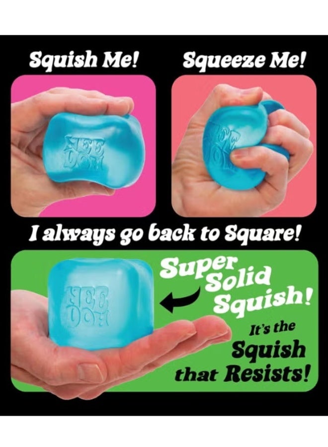 سكايلينغ Schylling NeeDoh Nice Cube - لعبة الضغط الحسية مع إسفنجة صلبة للغاية - مكعب 2.25 بوصة (أزرق) - Image 5