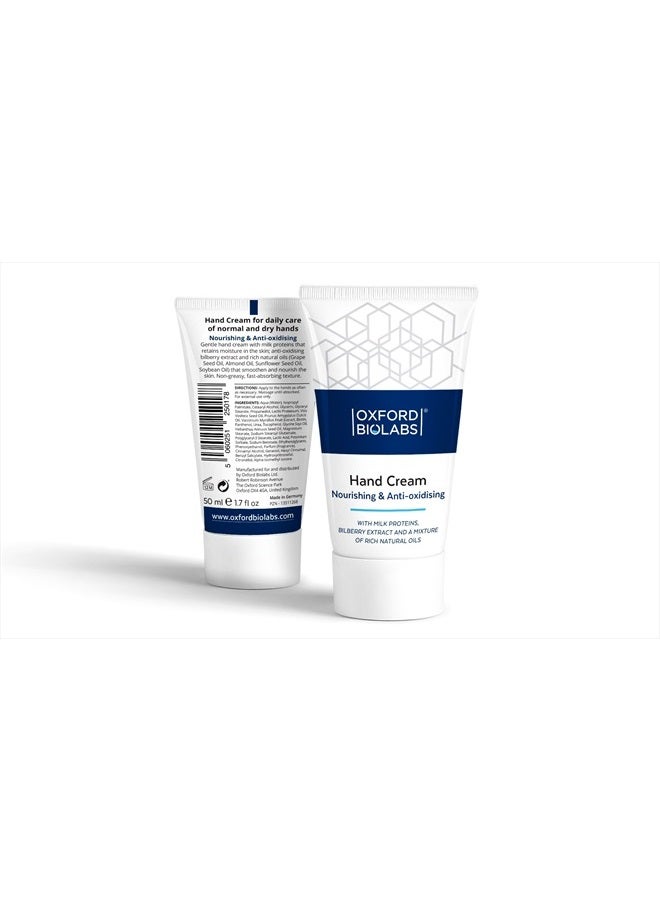 Oxford Nourishing & Anti-oxidising Hand Cream Biolabs - Intense Moisturising and Nourishing For Normal to Dry Skin - Image 1