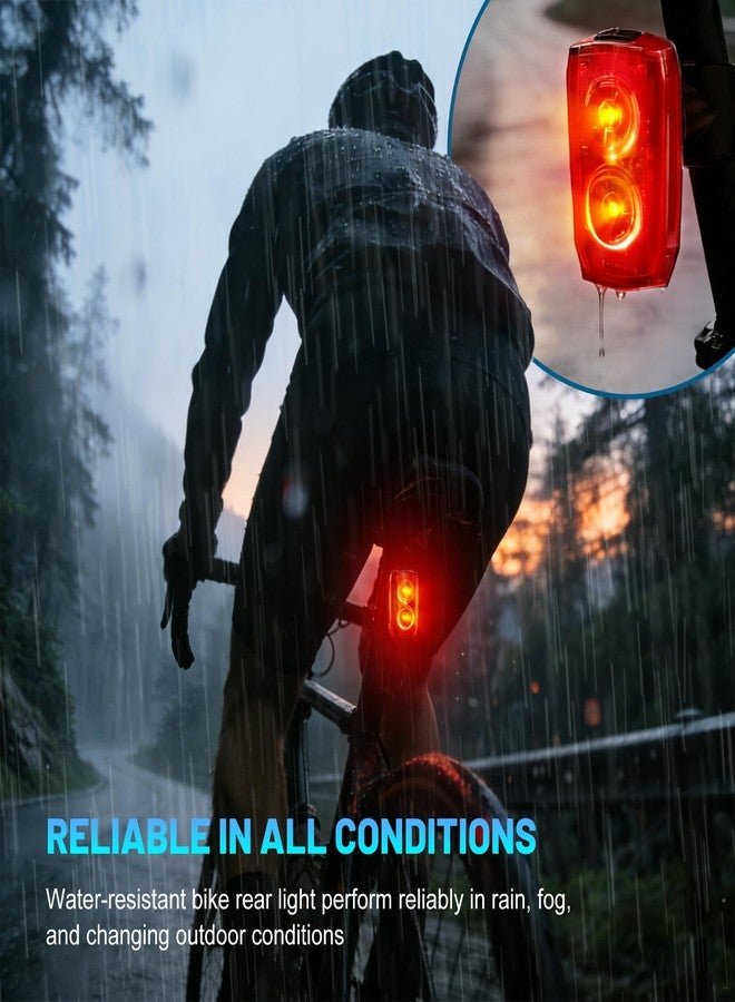 APECYC Rear Bike Light, Waterproof USB-C Rechargeable Bicycle Taillight - Image 5