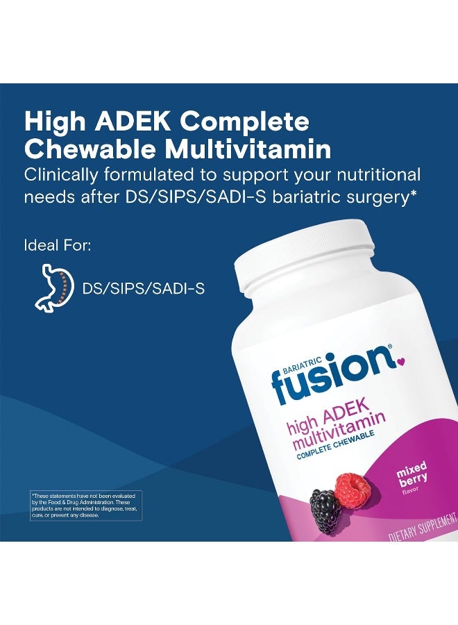 Bariatric Fusion Chewable Multivitamin Tablets for Adults - Mixed Berry Flavor - Image 2