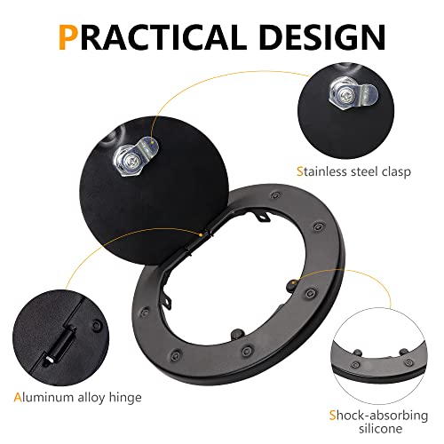 RERPRO Gas Cap Cover for Jeep Wrangler JK 2007-2018, Fuel Filler Door Locking Gas Tank Cap Cover Compatible with 2007-2017 Jeep Wrangler JK Unlimited Sport Rubicon Sahara - Star - Image 3