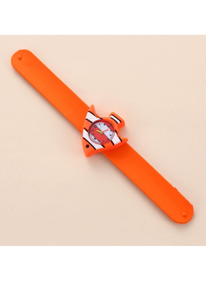 Goolsky Cartoon Fish Slap Watch for Kids – Fun Silicone Wristwatch Toy for Boys and Girls  - Image 2