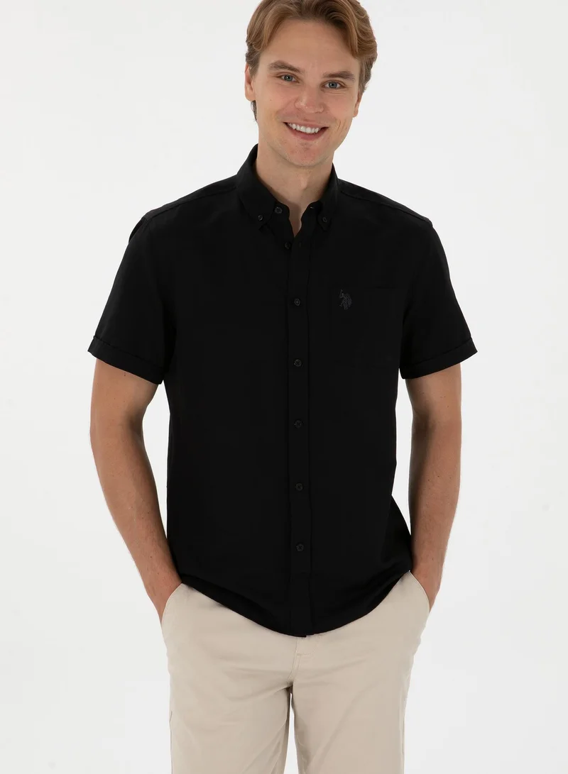 U.S. Polo Assn. Men's Embroidered Logo Regular Fit Short Sleeve Shirt