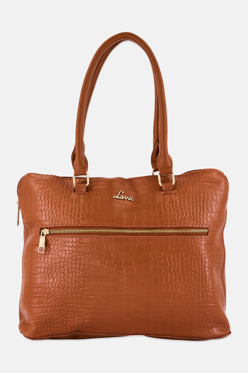 Lavie حقيبة توت منقوشة للنساء، بني داكن - Image 1