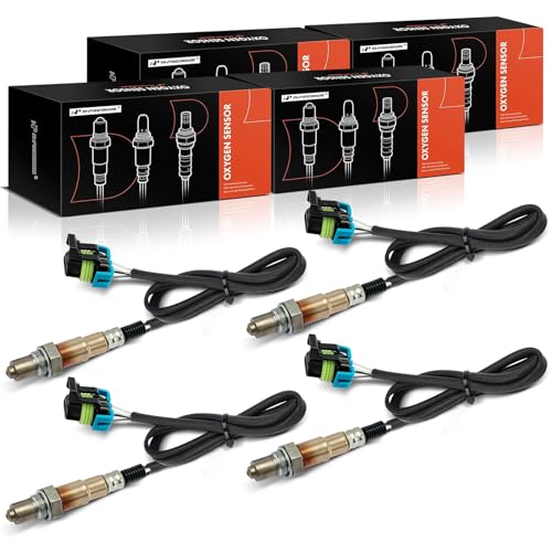 A-Premium O2 Oxygen Sensor Compatible with Chevy, GMC, Cadillac, Buick & Saturn Models - Equinox, Impala, Traverse, Captiva Sport, Terrain, SRX, Allure, Lacrosse - Upstream and Downstream, 4-PC Set - Image 1