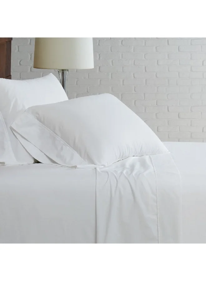 Cannon 4-Piece Sateen Warm Touch King Bedsheet Set White 10 x 30 x 25 cm CN K4PCS-WHTD
