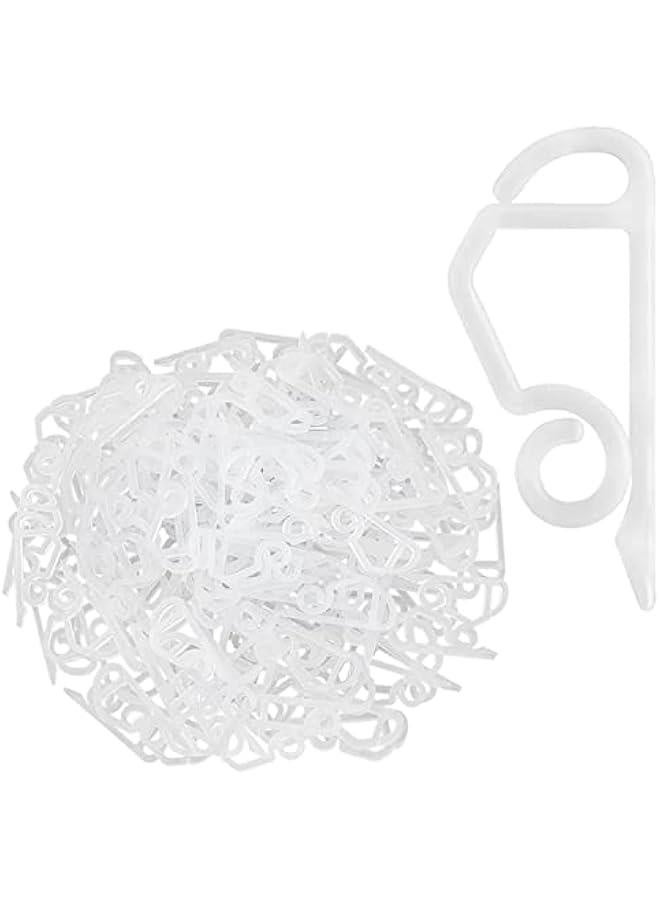 Generic 120 Pcs  Light Clips Outside Gutter Hooks - Plastic Holiday Gutter Light Weatherproof Hooks for   Roof Tree Hanging Outdoor Decoration String Lights (White) - Image 1