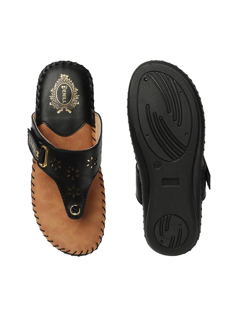 Denill Women's Slipper (Black_6 UK) - Image 4