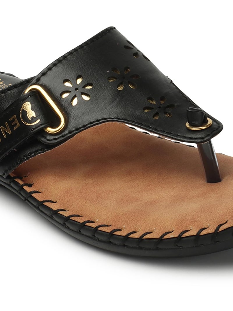Denill Women's Slipper (Black_6 UK) - Image 5