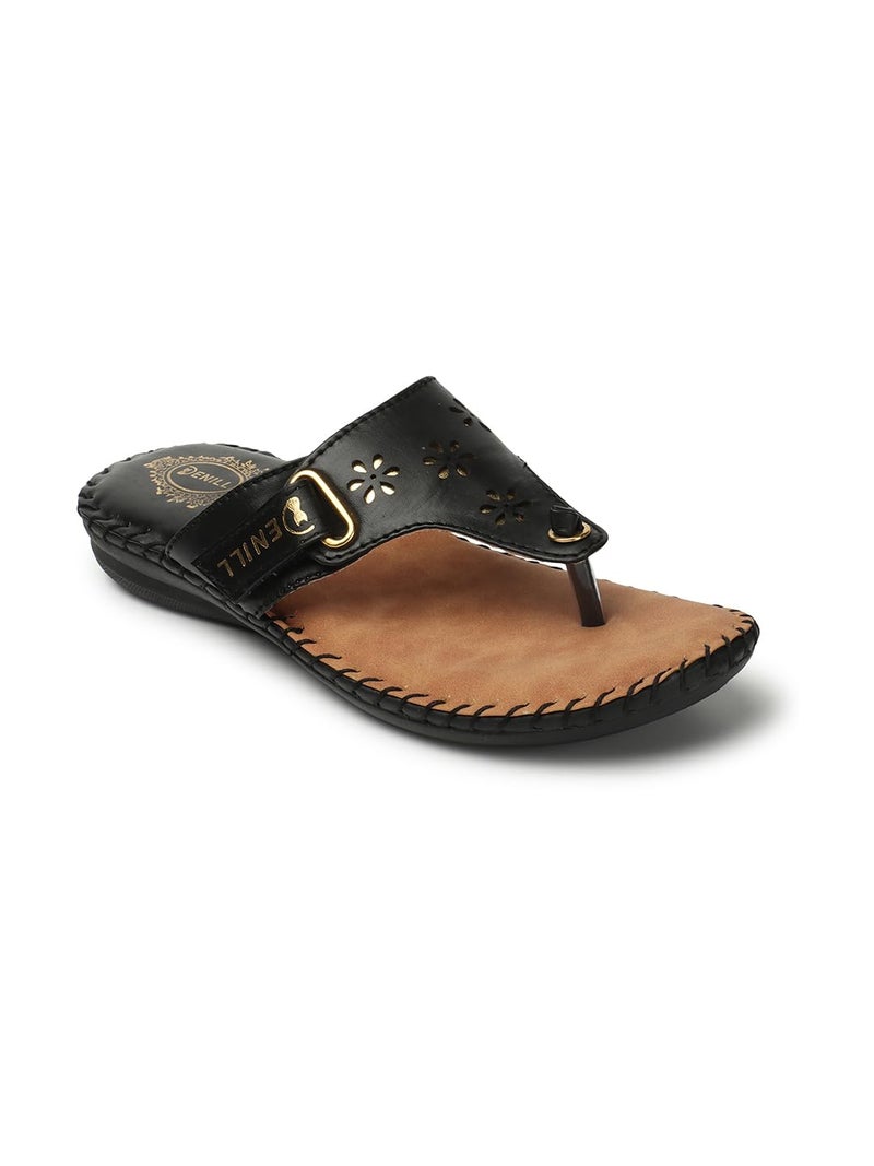 Denill Women's Slipper (Black_6 UK) - Image 1