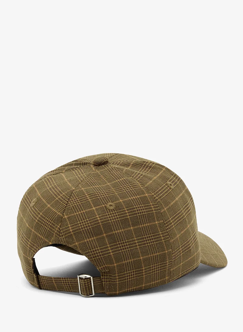 Seventy Five  Check Cuved Cap for Men | Best Price UAE