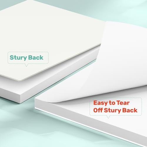 Nichela Note Pads - Memo Pads - Blank Scratch Pads - Small Notepad Writing Pads for Taking Notes and Task Allocation – Easy to Peel – 80gsm Papers with Cardboard Backing – 50 Sheets – Pack of 6 – (4" x 6") - Image 3