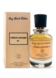 B BRAG B Brag Sports Edition Urban Leather 01 50 ml Unleash Best Long Lasting Arabic Perfumes for Men Extrait de Parfum Luxurious Men’s Fragrances Suitable for Every Occasion  - Image 1