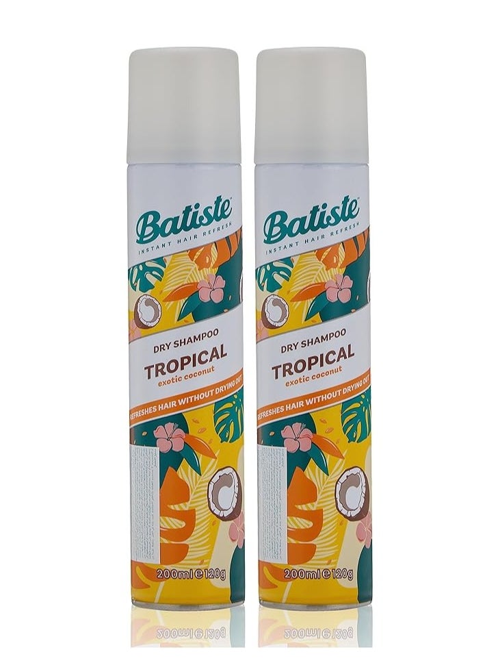 Batiste Batiste Dry Shampoo, Tropical Fragrance, 200ml, Pack Of 2 - pzsku/Z8F1C1F7456141D91329DZ/45/_/1740674240/5285cdae-22d8-4aff-b528-becd92cc8410