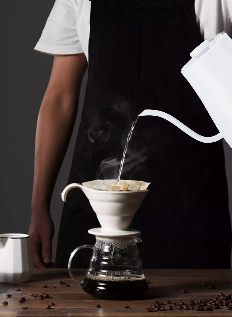Brutelle Gooseneck Kettle Hand-pour Coffee Kettle 800Ml 1200W Power with 5 Preset Temperatures Touch Screen Buttons Stainless Steel Material for Home Office and Dormitory - Image 4