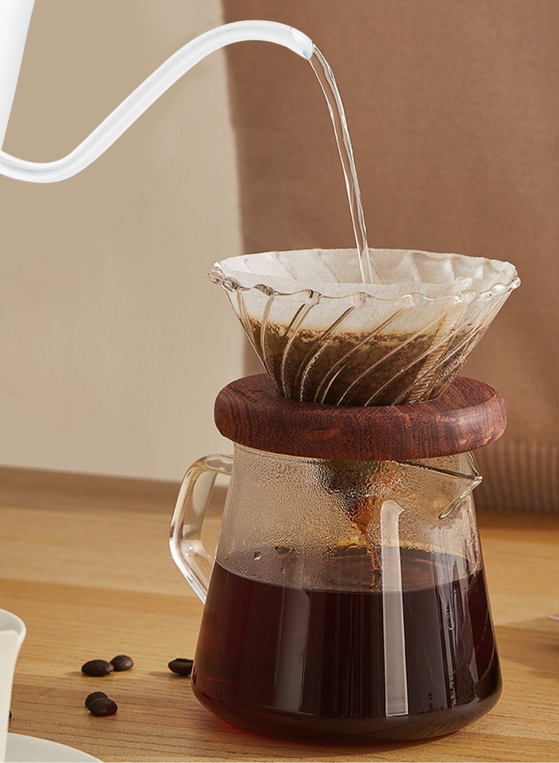Brutelle Gooseneck Kettle Hand-pour Coffee Kettle 800Ml 1200W Power with 5 Preset Temperatures Touch Screen Buttons Stainless Steel Material for Home Office and Dormitory - Image 3
