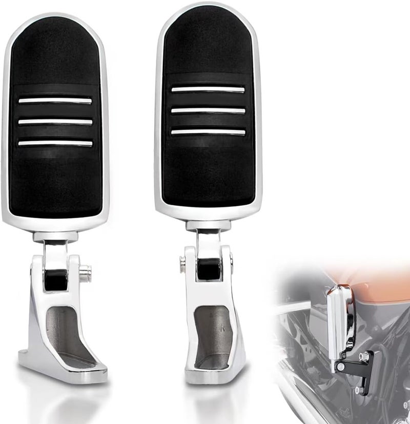 FOVPLUE Passenger Mini Footboard and Footpegs Mount Kit for Harley Touring 1993-2024 - Image 1