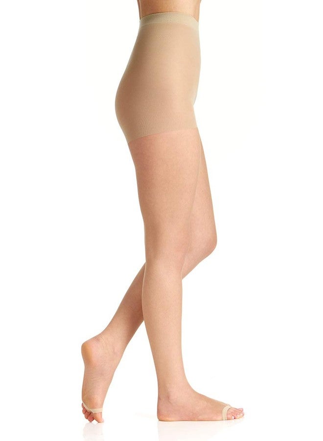 Berkshire Women's Hose Without Toes Ultra Sheer Control Top Pantyhose, Nude 2 - Image 1