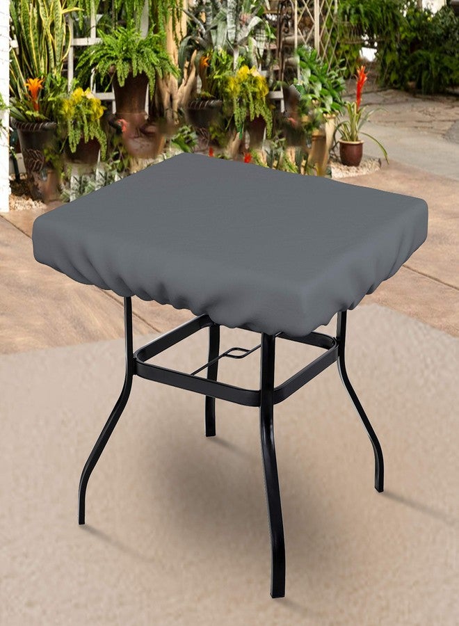 Covers & all Square Table Top Cover, 12 Oz Waterproof UV & Weather Resistant, for Patio Outdoor Garden Lawn Furniture Coffee Side Table (6" H x 42" W x 42" D Inches, Grey) - Image 5