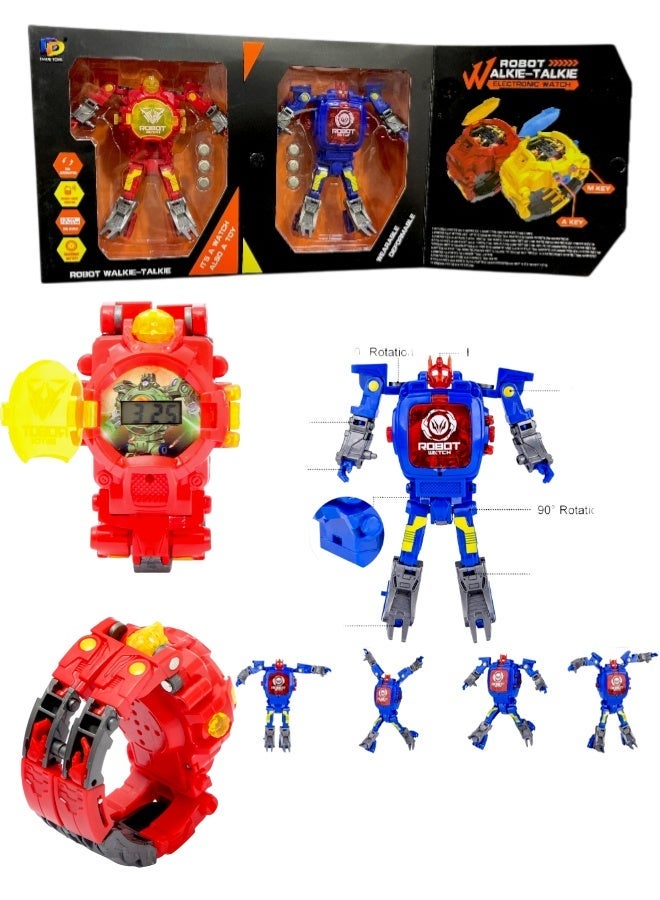 روبوت ساعة روبوت لاسلكي للأطفال 2 في 1 - Image 3