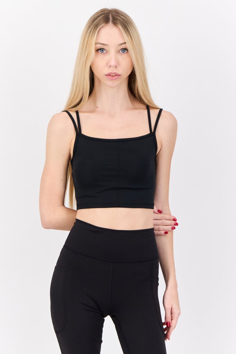 Reebok Women Sportswear Fit Sleeveless Outdoor Tank Top, Black  - Image 1