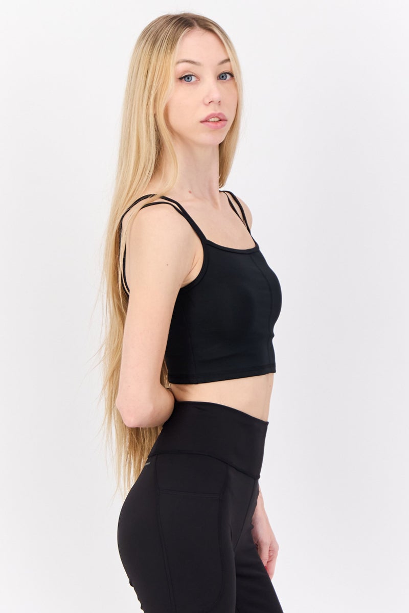 Reebok Women Sportswear Fit Sleeveless Outdoor Tank Top, Black  - Image 4