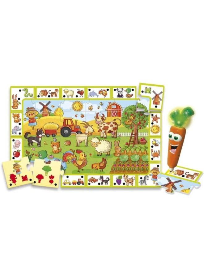 Lisciani Happy Farm Puzzle with Talking Pen - Image 2