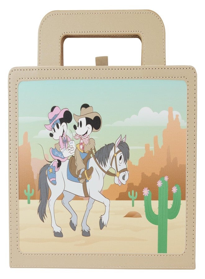 Loungefly Disney Western Mickey and Minnie Lunch Box Journal - Image 1
