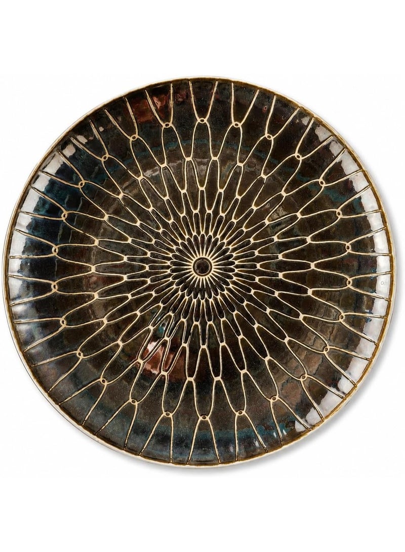 Master Gold 12 Piece Premium Porcelain Dinner Set Golden Brown Mirror Design Perfect for 4 | Dinner Plates Set with Elegant Classic Design for Everyday Use, Hospitality, Kitchen, Dining Table - Image 4