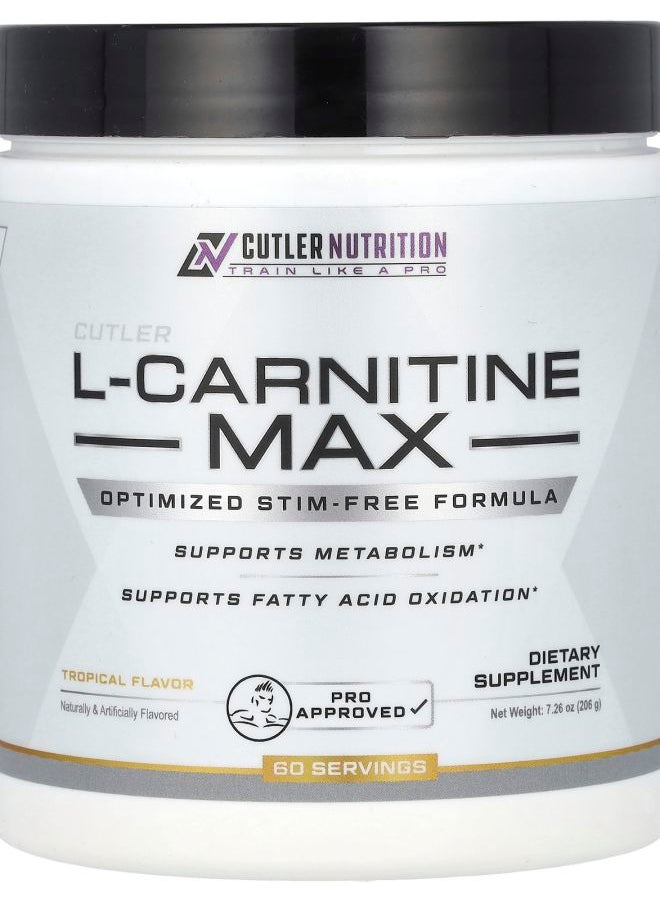 LCarnitine Max Tropical 7.26 oz (206 g) - pzsku/Z8F1CAEB7B309AA24F082Z/45/_/1730767329/418deb65-adc2-43a8-99d3-19ff9b060875