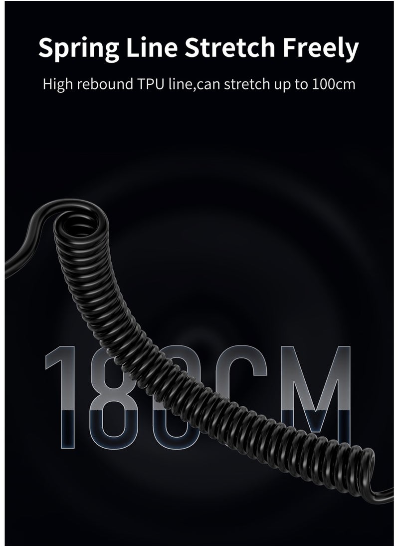 Recci Super Fast Car Charger Adapter 110W with Cable Type C PD 65W and USB 45W Fast Charging Car Power Adapter For iPhone iPad Samsung Galaxy Huawei Xiaomi Apple Watch Transparent Shell Design Blue  - Image 5