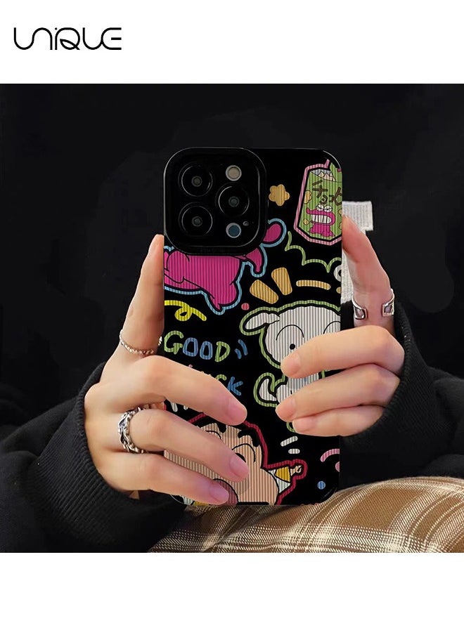 Unique - Compatible with iPhone 15 Pro Cases, Crayon Shin-chan Cases, Cartoon Character Cases - Stylish and Cute Phone Cases - TPU Drop Protection - Image 1