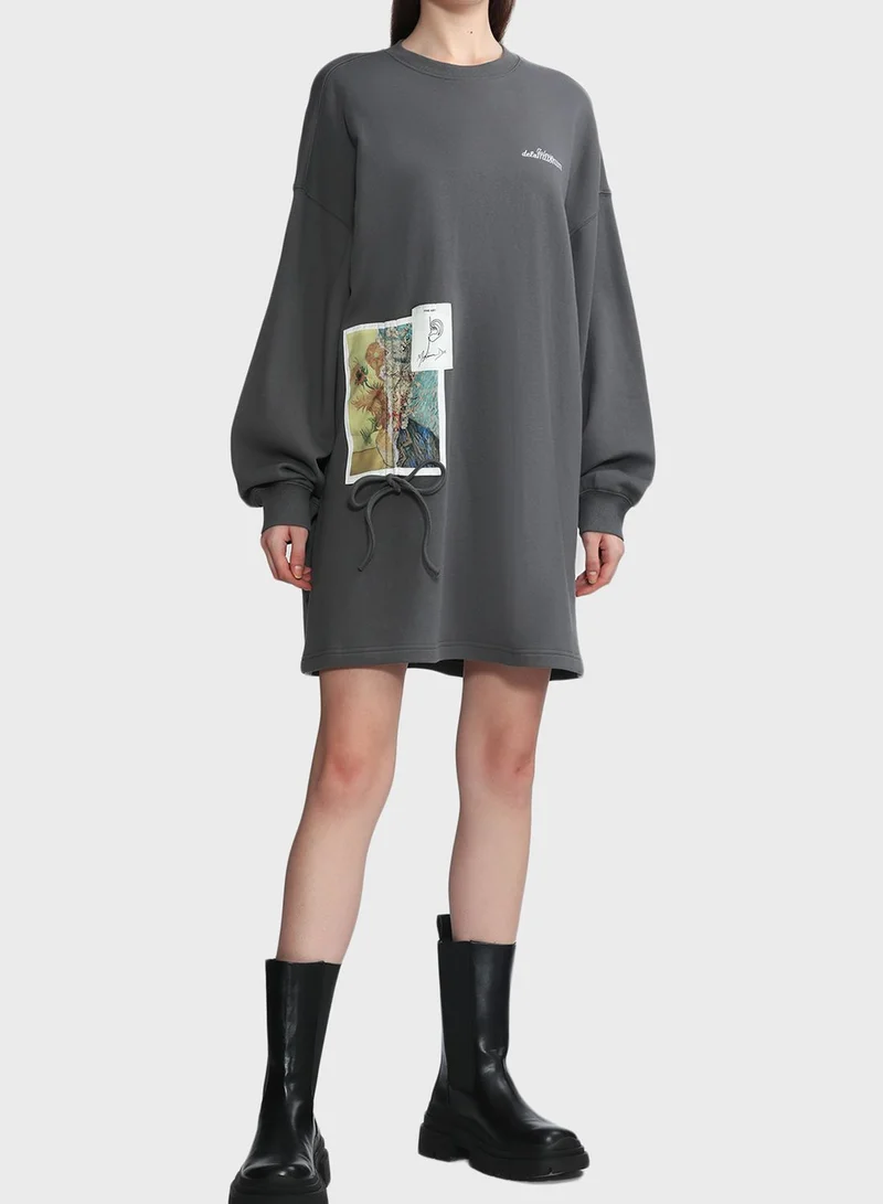 MUSIUM DIV. Logo Dress