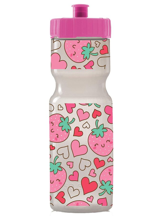 50 Strong 22oz Kids Sports Squeeze Water Bottle for Girls  BPA-Free with Pull Top Cap  Durable & Reusable for School, Sports & Everyday Use  Made in USA