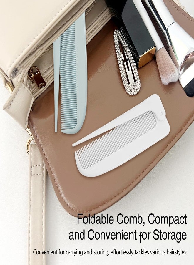 Jaasuee Hair Parting Combs - 4-Piece Rat Tail Folding Detangling Travel Styling Combs for Braids & Hair Styling - Image 3
