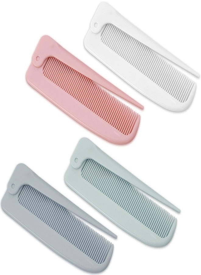 Jaasuee Hair Parting Combs - 4-Piece Rat Tail Folding Detangling Travel Styling Combs for Braids & Hair Styling - Image 1