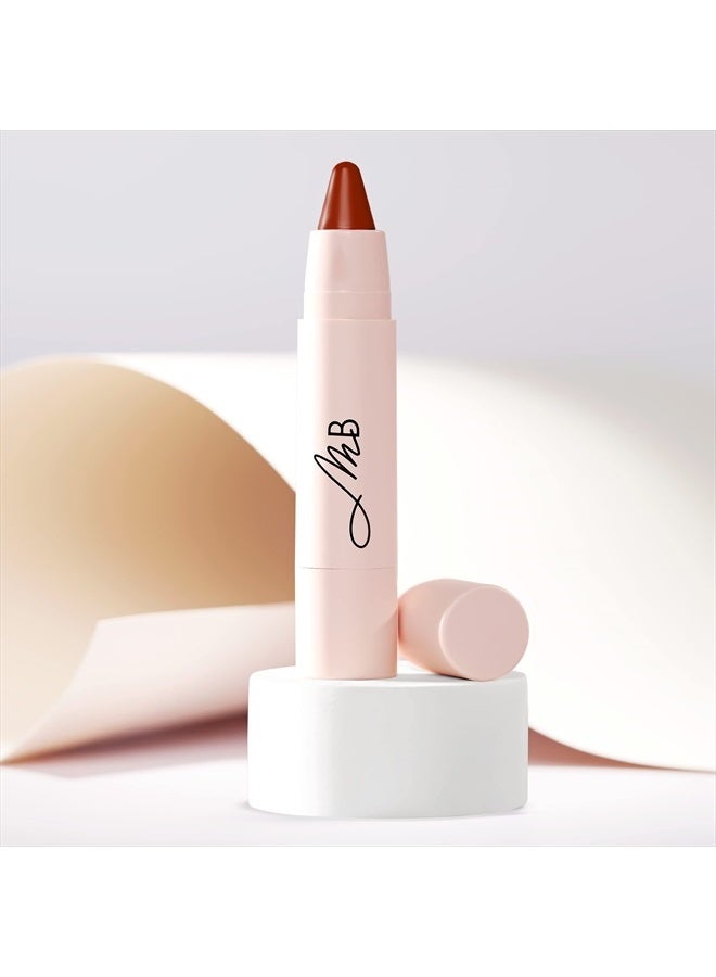 Monika Blunder Beauty Kissen Lush Lipstick Crayon - Magdalena (Brick Red) Clean Beauty, Cruelty-Free, Vegan - Image 3